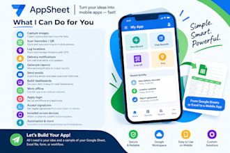 convert google sheet into custome  appsheet mobile app