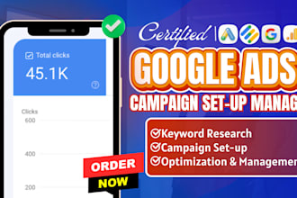 setup and manage profitable google ads adwords ppc campaign bing ads