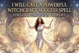 cast a powerful witchcraft success spell for good fortune life