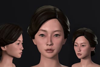 be your realistic 3d character model 3d sculpting 3d metahuman character ue5