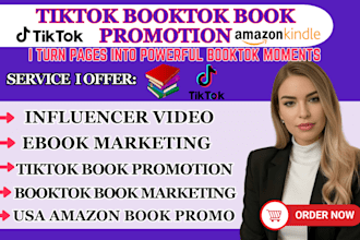 do tiktok booktok promotion amazon book ebook marketing booktok book promotion