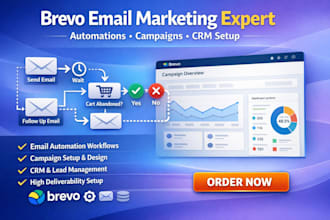 set up brevo sendinblue email marketing automation campaigns setup CRM workflows
