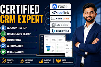 setup roofr crm rooflink acculynx automation jobber buildertrend integration