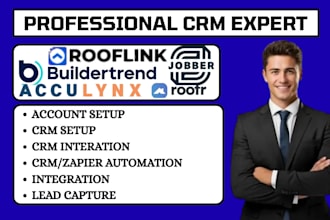 setup roofr crm rooflink acculynx automation jobber buildertrend integration