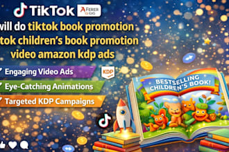 do tiktok book promotion tiktok children book promotion video amazon kdp ads