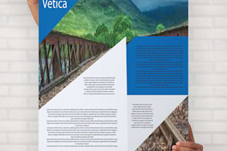 design a professional and eye catching poster