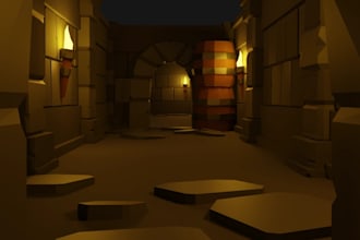 create modular dungeon kits for games with tiles and assets