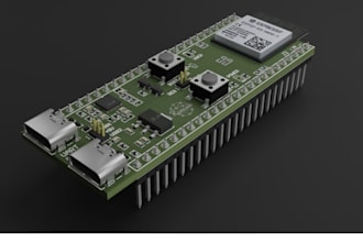 design smart wearable and ai powered pcb for compact iot devices using esp32