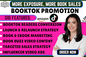 do booktok promotion booktok author SMM ebook marketing amazon book promotion