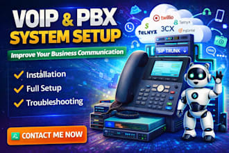 setup voip 3cx ring centra asterisk free pbx magnus billing twilio telnyx