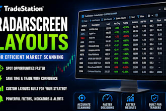 create trade station radar screen layout for efficient market scanning