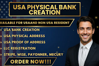 create USA physical bank account for non US residents  mercury wise