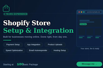 create a fully functional shopify store tailored to your business needs