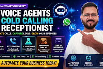 ai cold calling voice agent and ai receptionist setup