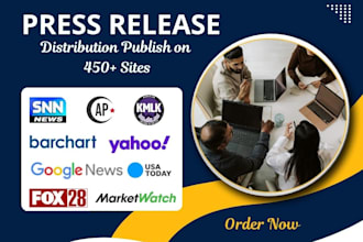 write and publish press release for business and startups