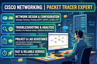design and simulate computer networks in cisco packet tracer
