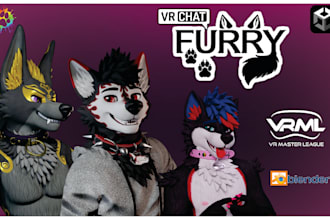 create a custom 3d avatar for your vrchat, vtubers, and games models