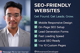 build SEO friendly marketing websites for small business