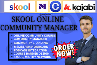 skool community setup skool online community course content setup skool manager