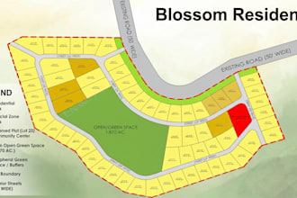 create subdivision, site plan and land subdivision layout for permits