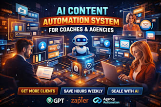 build ai content automation system for coaches and agencies