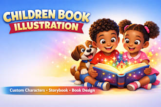 do children book illustrations and kids story book illustrations