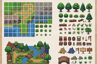 create 2d game assets tileset tilemap asset pack unity game assets