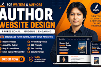 design author website, book website, writer website for your brand