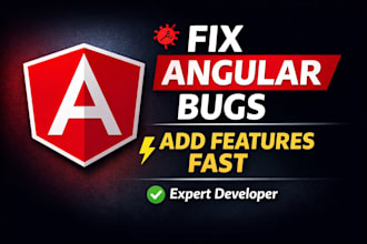 develop angular frontend or fix angular bugs in your web app