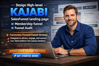 design highlevel kajabi salesfunnel landing page membership funnel funnel audit
