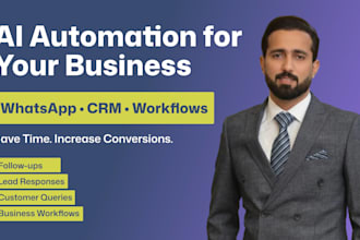 build ai automation system using whatsapp, CRM and workflows