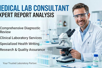 provide expert medical lab consultancy and health writing