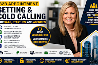do b2b appointment setting and cold calling for saas, startups, and agencies