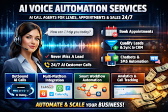build ai voice agent for customer calls, lead qualification, appointment booking