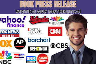 write, submit book press release pr distribution   news release public relations