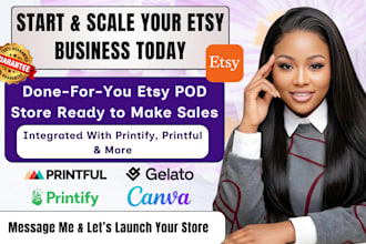 setup etsy print on demand store with printify, printful etsy seo pod products
