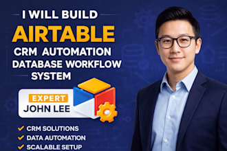 build airtable CRM, automation, database and workflow system