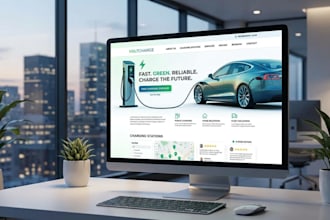 build wordpress website for ev charging station business ev website
