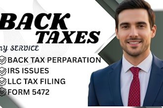 file back tax preparation, irs issues, llc tax, form 5472