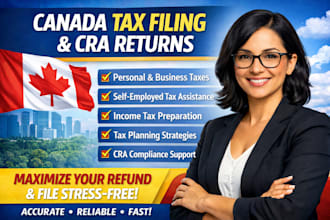 handle canada tax filing, cra returns, and tax planning