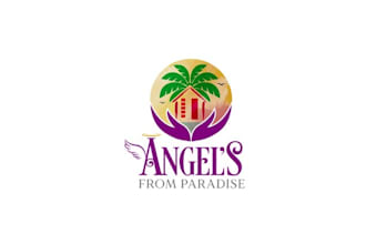 do colorful consulting logo for angels in paradise property