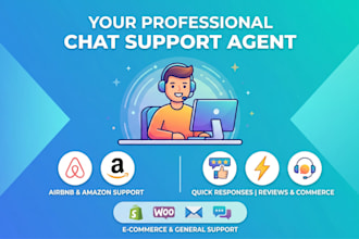 be your professional chat and support agent for airbnb, amazon and more