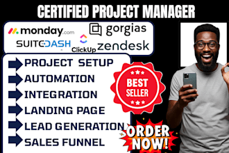 setup clickup monday crm suitedash gorgias zendeck expert zapier integration