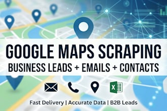 scrape google maps business leads with emails and contacts