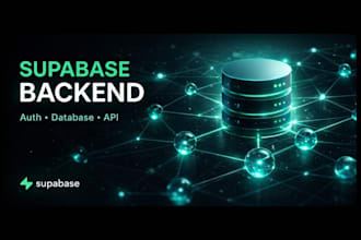build your supabase backend with auth, database and API
