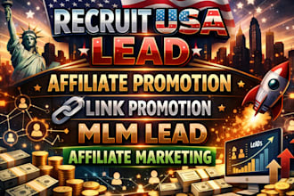 recruit USA lead affiliate promotion link promotion MLM lead affiliate marketing