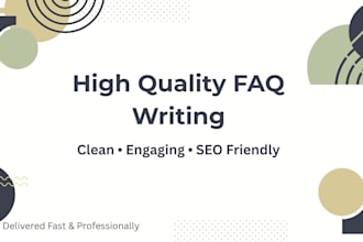 write engaging faq for your fashion business or online store