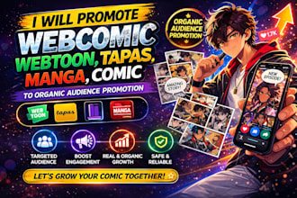 promote your webtoon to real organic readers fast