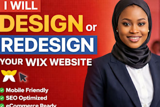do wix website design, redesign business wix website, website development