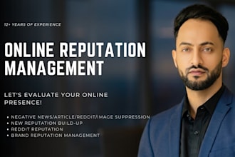 online reputation management, push down or suppress negative links